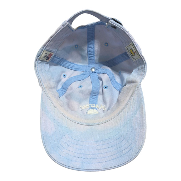 Masters American Needle Blue Bleached Strapback Gold Hat USA Made - Picture 3 of 5